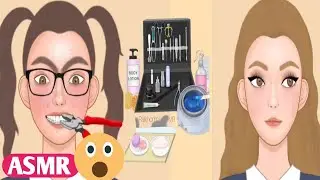 ASMR Life-changing makeup for korean girl animation | Miracle transformation|asmr animation video