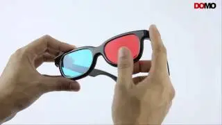 DOMO nHance CM230B Anaglyph Passive Cyan & Magenta 3D Glasses for Tablet, Magazine, TV & Cinema