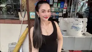 LIVE Street Caf&eacute; - Welcome Family 🤗 Ploysai Coffee Lady in Bangkok Thailand - Thai Street Food