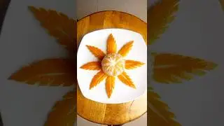 Carving Orange Very Fast and Beauty. |Fruit| Vegetables| Decorations idea| Garnish| Art| #shorts