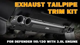 OMU Genesis Series Exhaust Tailpipe Trim Kit for New Land Rover Defender 110/130  (3.0L)