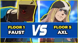 GGST ▰ Faust (F1) vs Axl (F5). Guilty Gear Strive Low Level Gameplay
