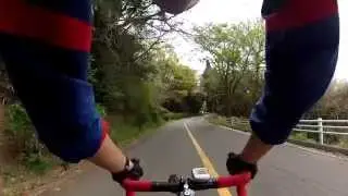 Mt. Sangane roadbike fast descent gopro hero3