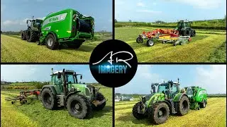 Fendts Black Rims Rakes & McHale Fusions | Darragh Contracts at the bales