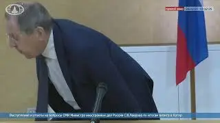 Live: Russia's Lavrov Holds Press Briefing After Talks in Doha | Qatar