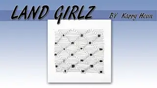 如何畫一般圖樣How to draw the Tangle Pattern LAND GIRLZ