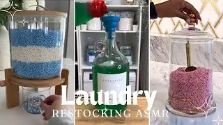 Satisfying Laundry Restock & Refill ASMR💧| TikTok Restocking Organizer