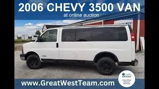 2006 Chevy 3500 Van at Online Auction