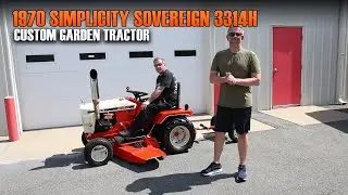 1970 Simplicity Sovereign 3314H Custom Garden Tractor Walk Around
