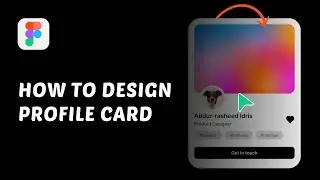 How to Create a simple profile card in Figma for Beginners