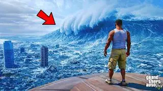 GTA 5 : BIG TSUNAMI Attack Los Santos City😱😭 | The End Of Los Santos | Gta 5 tamil | Gta 5 mods
