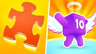 Merge Jiggly Puzzle vs Level Up Number -  123456789 Number Mini Gameplay (Max Level)