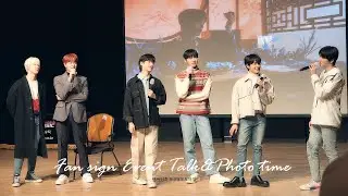 20220107 원어스 'BLACK MIRROR(블랙미러)' 엔딩 토크&포토 타임 : (청담 일지아트홀 팬사인회/ONEUS FANCAM)