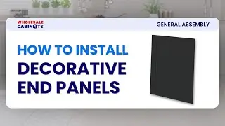How to Install Base Decorative End Panels - Wholesale Cabinets