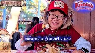Tiramisu Funnel Cake at Sutter's Funnel Cake: 2024 Knott's Merry Farm