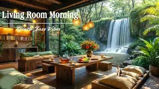 🌸🎶 Relaxing Spring Morning in Cozy Living Room | Gentle Piano Jazz Music to Relieve Stress🎷✨