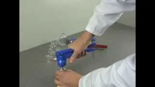 Vial Crimper Demonstration. How To Crimp Flip Off Caps on to Glass Vials.