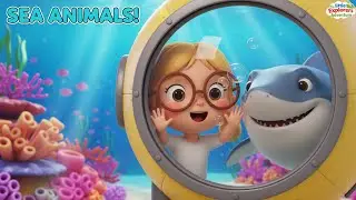 Little Explorers Ep:4 | Who Swims In The Sea? 🐠 Underwater Ocean Life 🦈