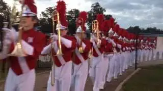 Haleyville Roaring Lion Band Enters The Stadium