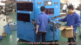 LED UV Curing System Automatic Silk Screen Printing Machine