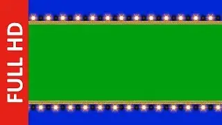 Light Frames Green | Blue Screen Background