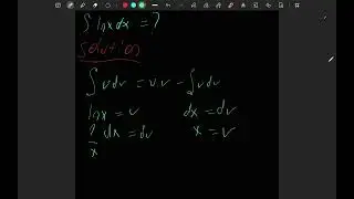 Integration of lnx using Integration by Parts