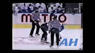 NHL Dec. 11, 1993 Quebec Nordiques v Ottawa Senators (R) Steven Finn v Andrew McBain