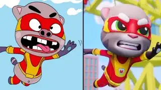 Talking Tom Hero Dash Funny Meme &ndash; Raccoon Chaos Begins! 🦝🔥