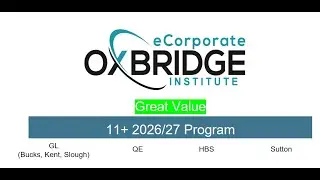 Boost Your 11+ Prep &mdash; Exclusive 26/27 Bundle from OxbridgeInstitute