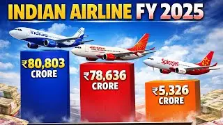 IndiGo vs Air India: Airline-Wise Revenue Breakdown for FY25 ✈️📊