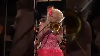 Gunhild Carling plays for the King of Sweden w Hovkapellet #trombone #kingofsweden #jazz