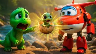 Super Wings Enter Dino World | Hero Wings | Dino Adventure