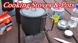 Cooking Stoves & Pots for Backpacking or Survival Esbit Cubes, Propane, or Alcohol
