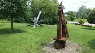 Canton, NY's Grasse River Willow Island Sculpture Garden