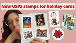 This years Christmas and holiday stamps from USPS (and my 2022 stamp haul)