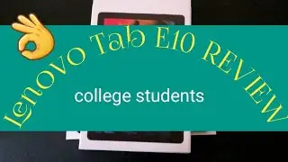 Lenovo Tab E10 from Walmart. Inexpensive tablet for COLLEGE STUDENTS. Walmart tablet. Review