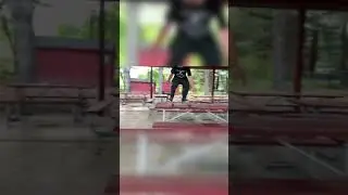 Steezy fakie 720 big flip of table (not clickbait) (first try)
