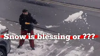 Snow Day Masti ❄️ Phir Driveway Safai 😅 | Kids, Snow & Shukar 🤍 | A Beautiful Winter Day Vlog
