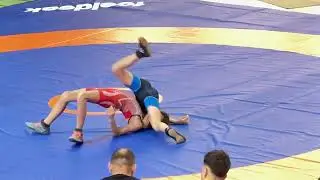 Ringen / Wrestling, Capital Baustoffe Cup 2023, Jugend D, 38 kg FR, Ungureanu - Zinzaev
