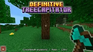 CON ESTE ADDON PODRAS TALAR LOS ARBOLES DE MANERA INSTANTEA SIN PERDER TIEMPO!! MINECRAFT BEDROCK