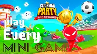 Playing Every Mini Games - Stickman party 1234 Player Games