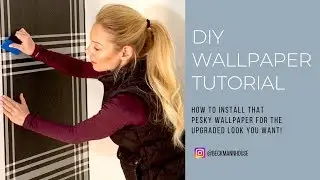 Simple DIY Wallpaper Tutorial | Beckmann House