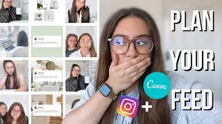 How to plan your Instagram feed using canva & how to schedule Instagram posts for free