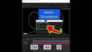 Quick Guide to Auto Orientation Along Path in Adobe After Effects Tips and Tricks #Shorts