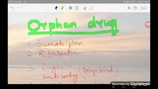 Orphan drug, pharmacology 1,#Bengali#RRB