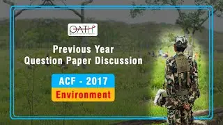 ACF/Ranger Previous Year Question Paper (Environment-2017)by Prince Sharma