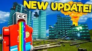 Blowing Up All of Lego City in the NEW Graphics Update! - Brick Rigs Update Gameplay