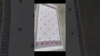 mithila painting dupatta design#mithilaart #handwork #trending #youtubeshorts #artistpriyanka