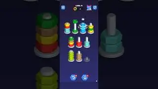 Nut Sort Color Puzzle game level 17 to 22 Complete Gameplay 
