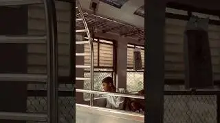 Windows down, stories up - Mumbai locals carry more than commuters.🤎 #mumbailocal
